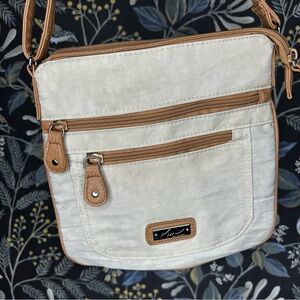 Kim Rogers Tan Crossbody Bag.